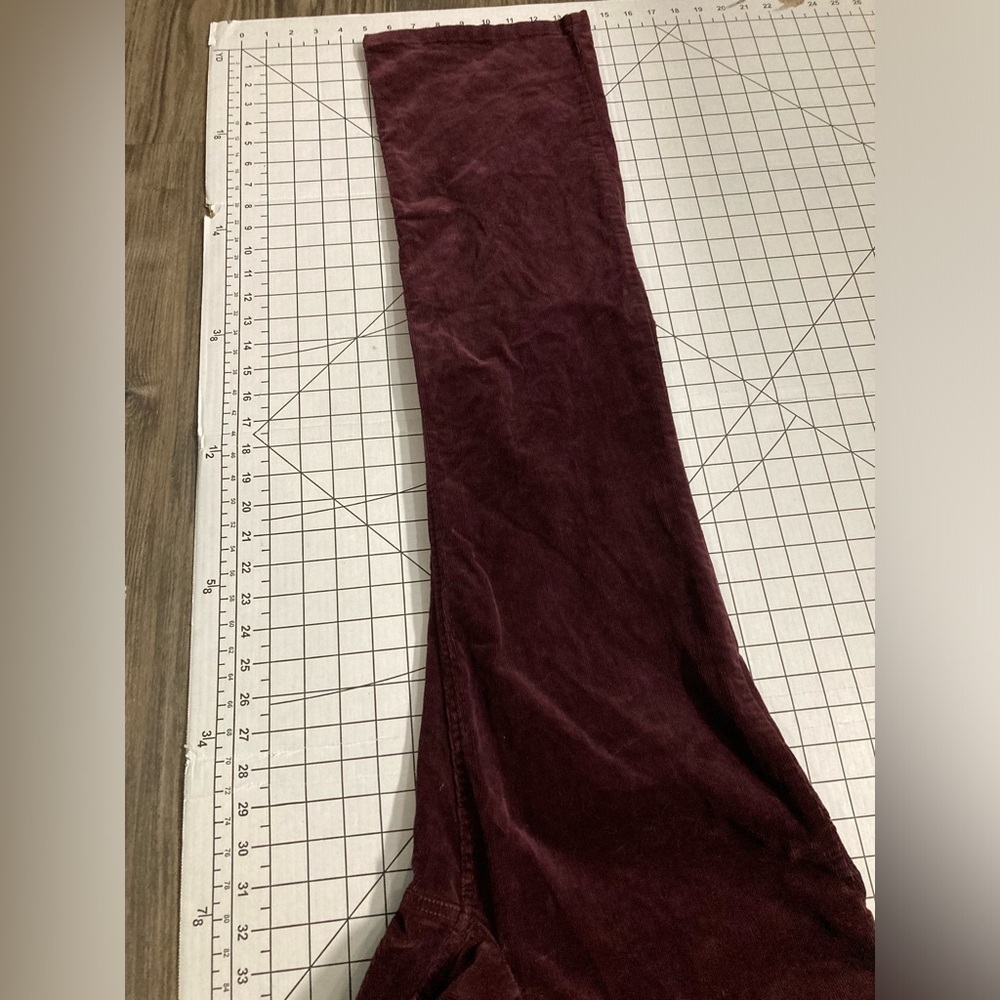 J. Jill Women’s Size 8 Maroon Stretch Corduroy Boot Cut Jeans‎ - Picture 7 of 8